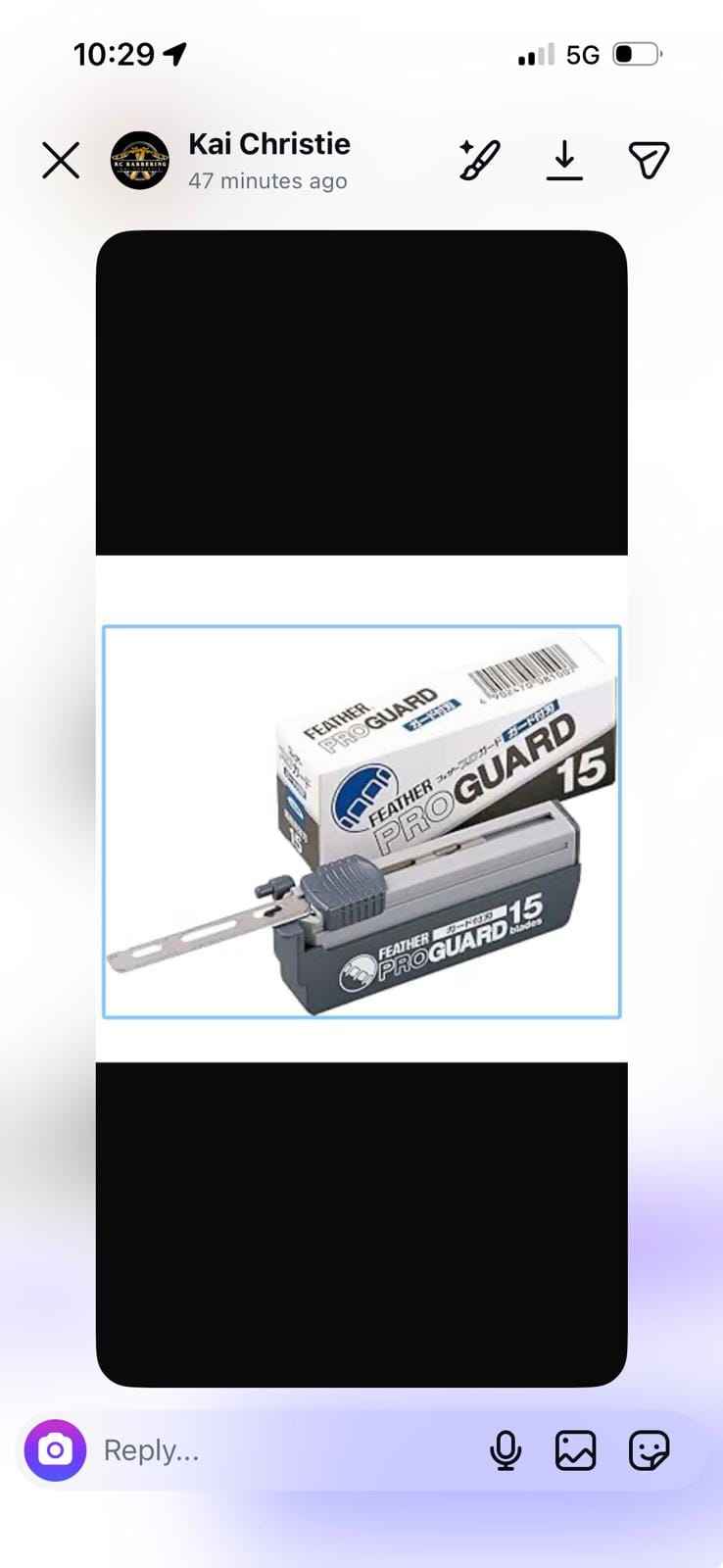 Feather Pro Guard Razor Blades