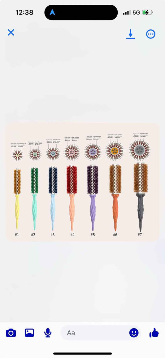 Wooden handle round brushes