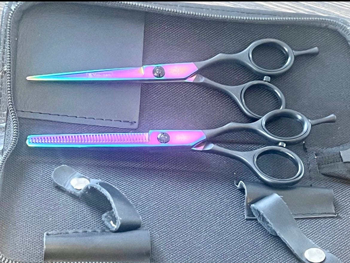 yoiscissors Hairdressing Scissors Yoi Rainbow Black