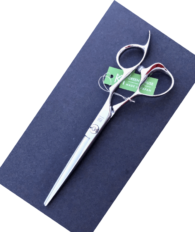 green mouse Hairdressing Scissors Green Mouse Slim Blades
