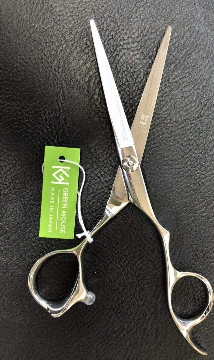 green mouse Hairdressing Scissors Green Mouse Slim Blades