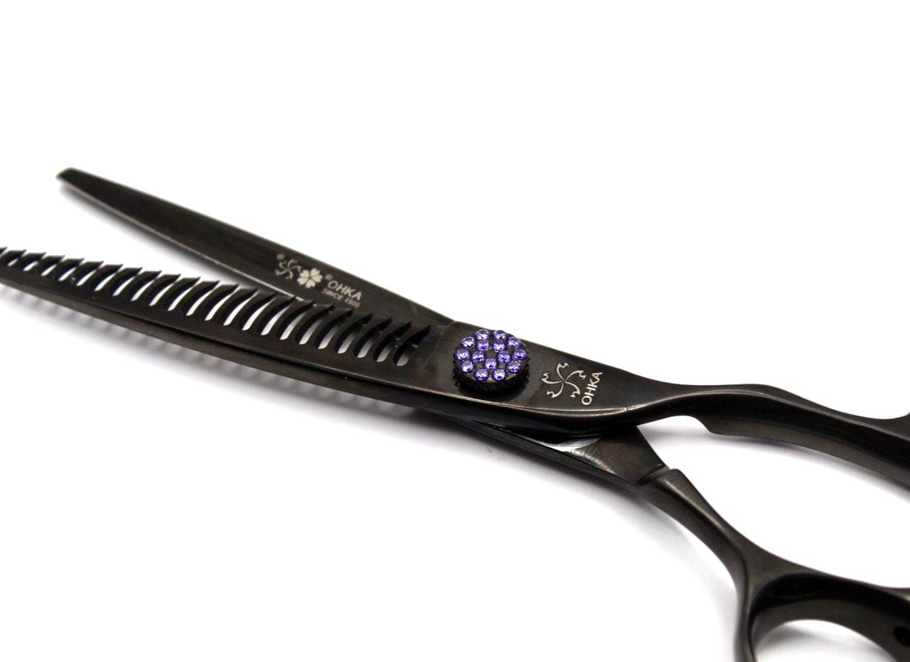 ohka Scissors OHKA Jewel Black 30 tooth thinner