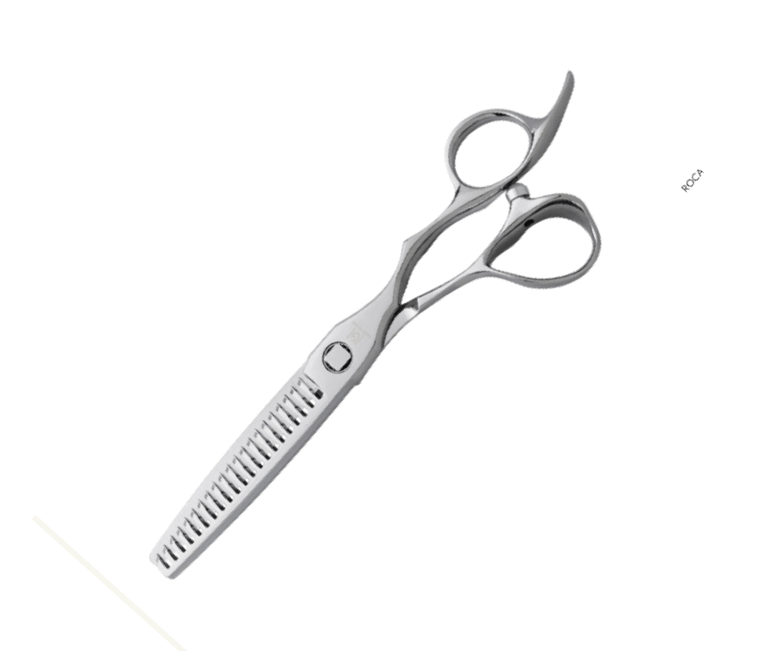 yoiscissors.co.uk Hairdressing Scissors Green Mouse Roca 21 texturiser