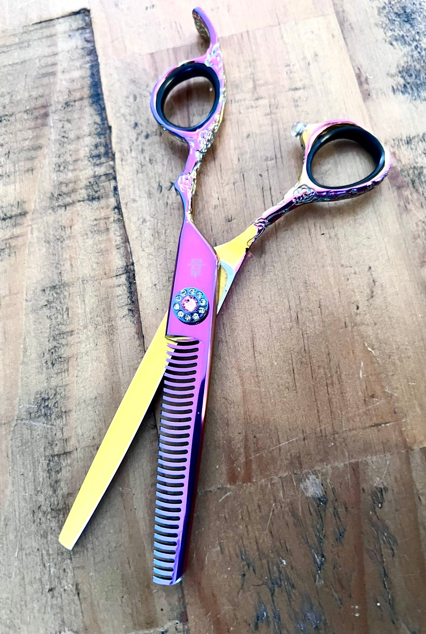 Purple tattoo Jewel scissor set 5.5 - 6 inch