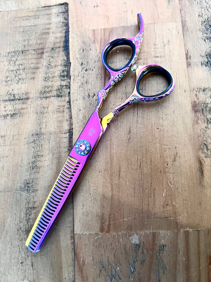 Purple tattoo Jewel scissor set 5.5 - 6 inch