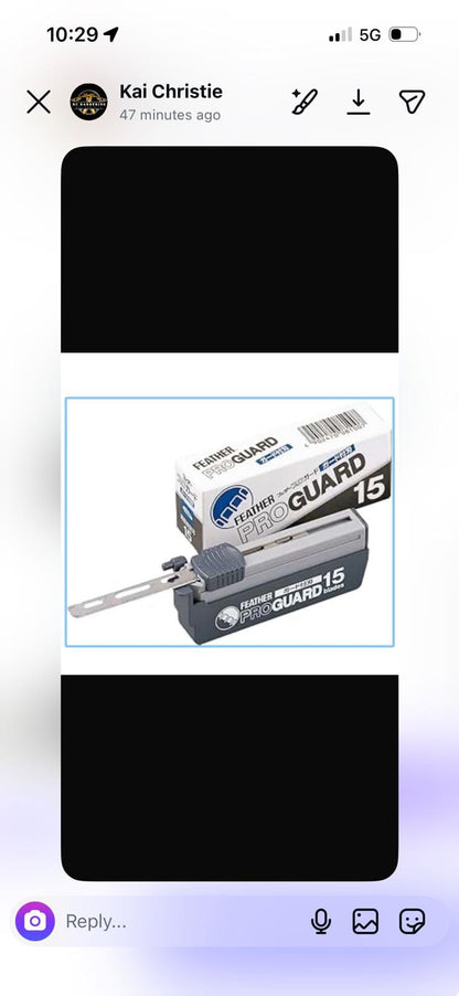 Feather Artist Hair Texturising Razors and Blades Feather Pro Guard Razor Blades