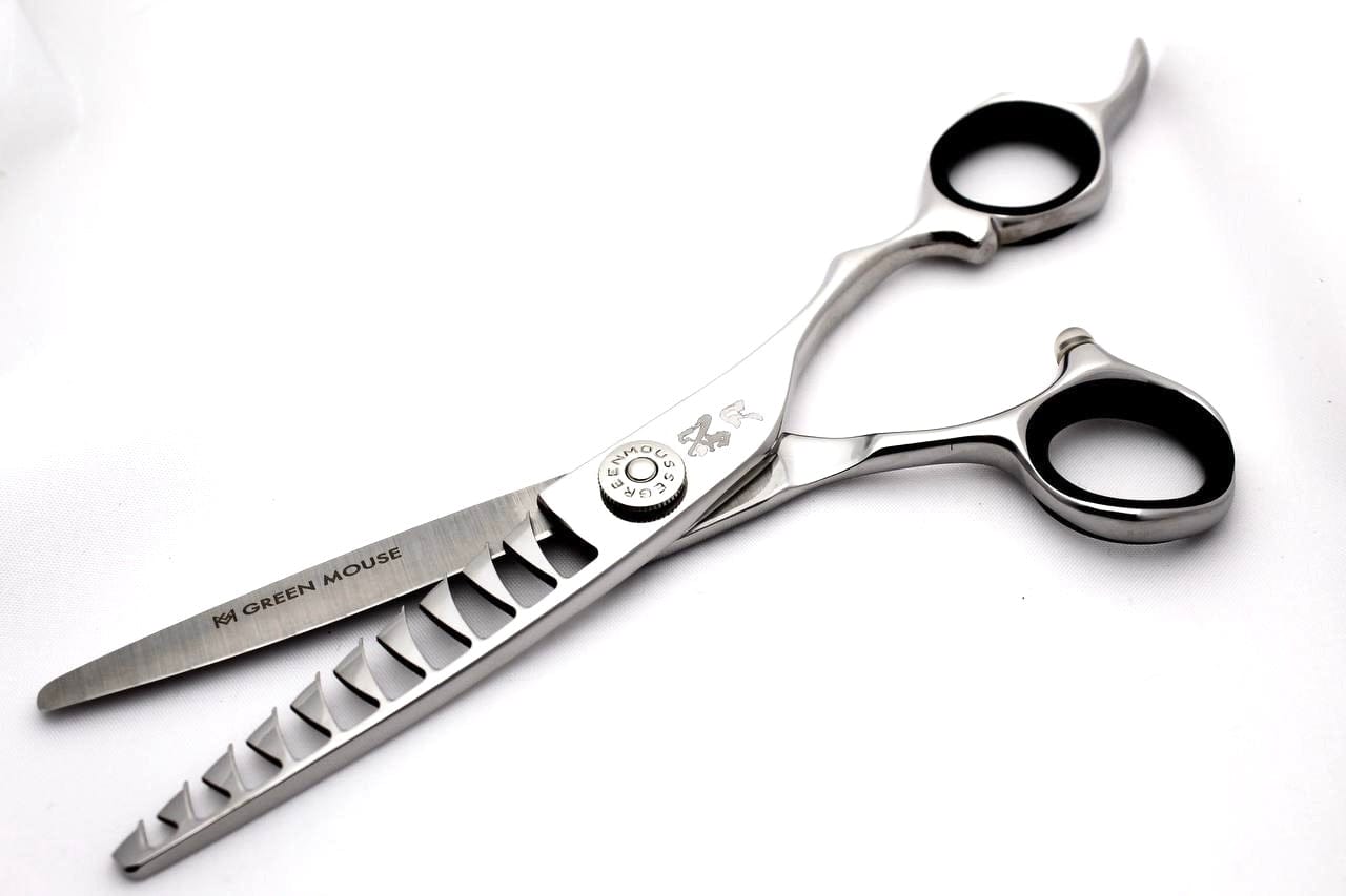 green mouse Hairdressing Scissors Green Mouse Butoh 10-17-25 tooth Texturiser