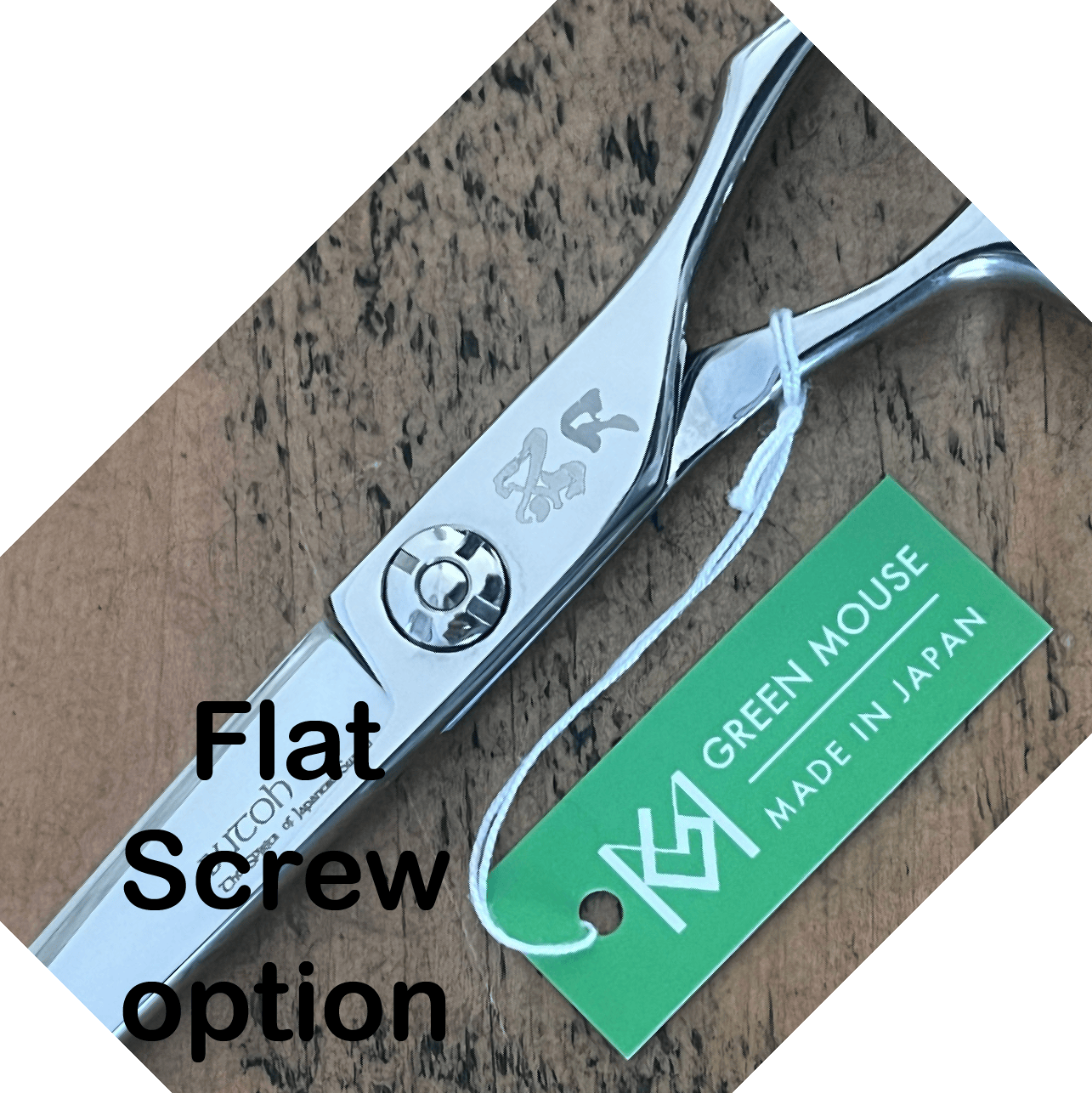 green mouse Hairdressing Scissors Green Mouse Butoh