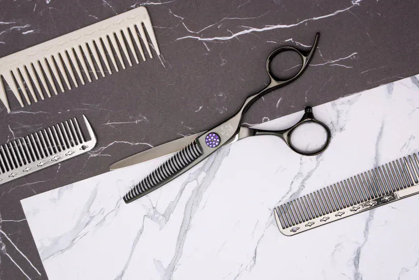 ohka Scissors OHKA JEWEL Black 30 tooth thinner