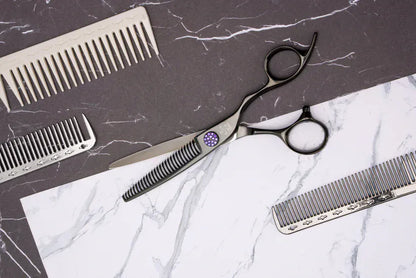 ohka Scissors OHKA JEWEL Black 30 tooth thinner