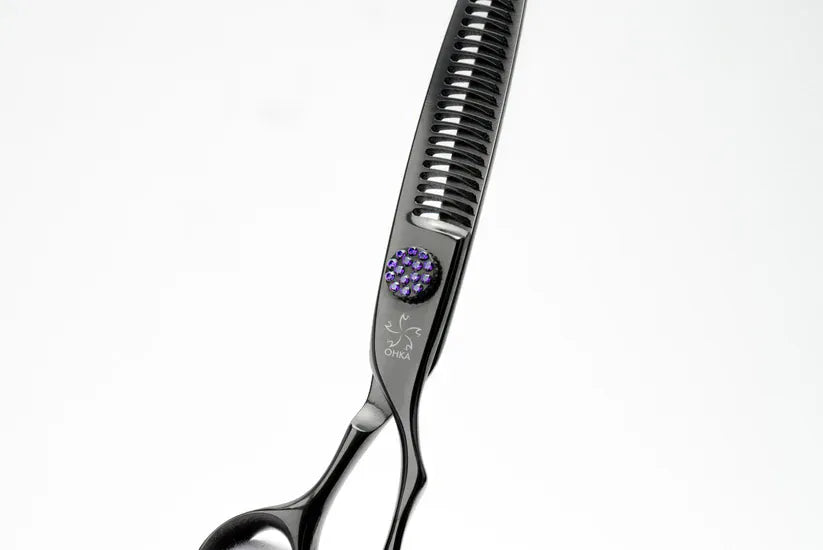ohka Scissors OHKA JEWEL Black 30 tooth thinner