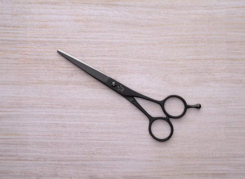 ohka Scissors OHKA Matt Black Slims ( Straight)