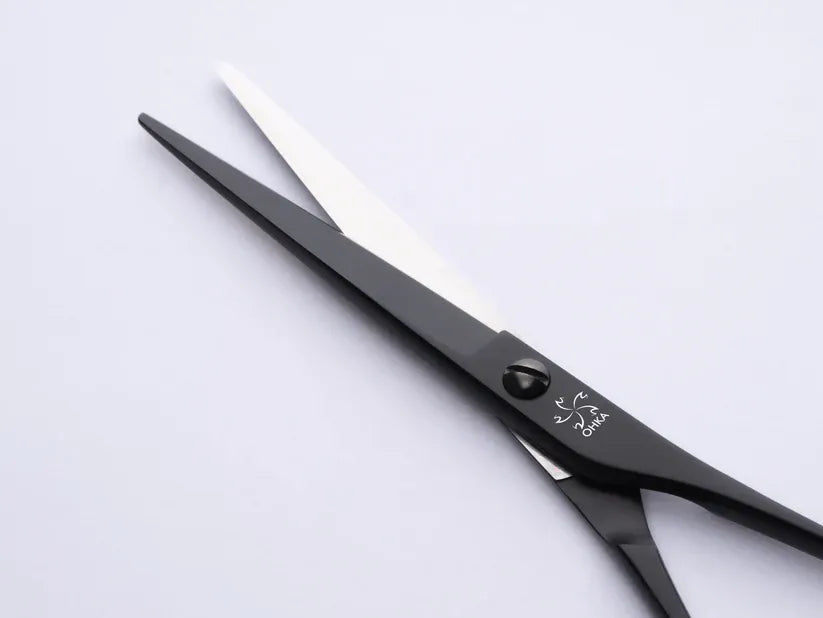 ohka Scissors OHKA Matt Black Slims ( Straight)