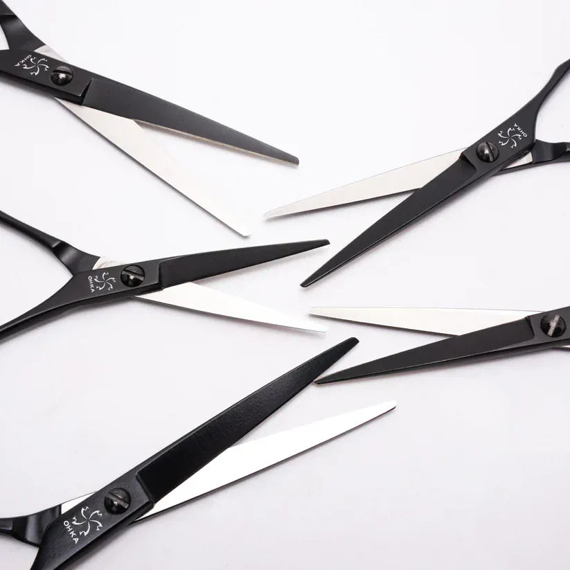 ohka Scissors OHKA Matt Black Slims ( Straight)