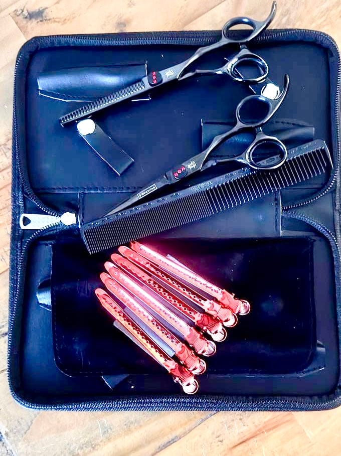 yoi Hairdressing Scissors 5.5 set Yoi Red Diamond