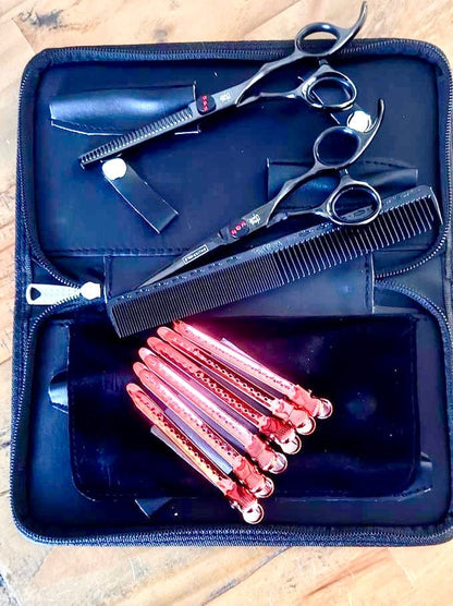 yoi Hairdressing Scissors 5.5 set Yoi Red Diamond