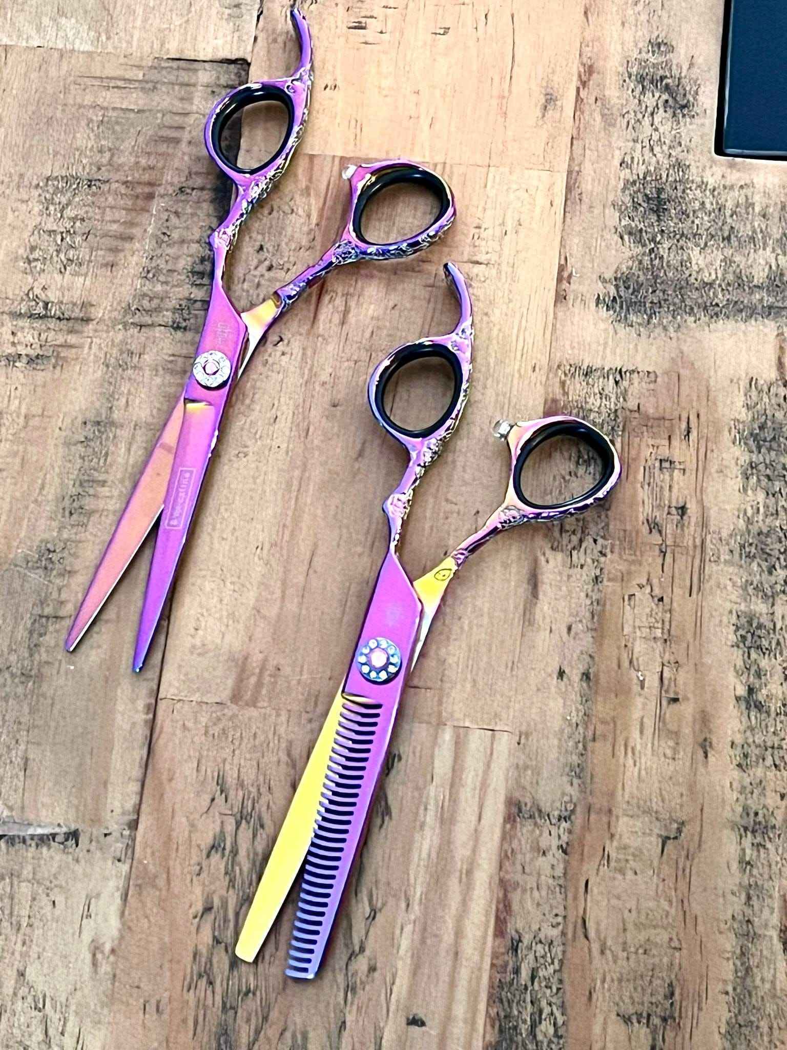 Purple tattoo Jewel Set or  Scissor