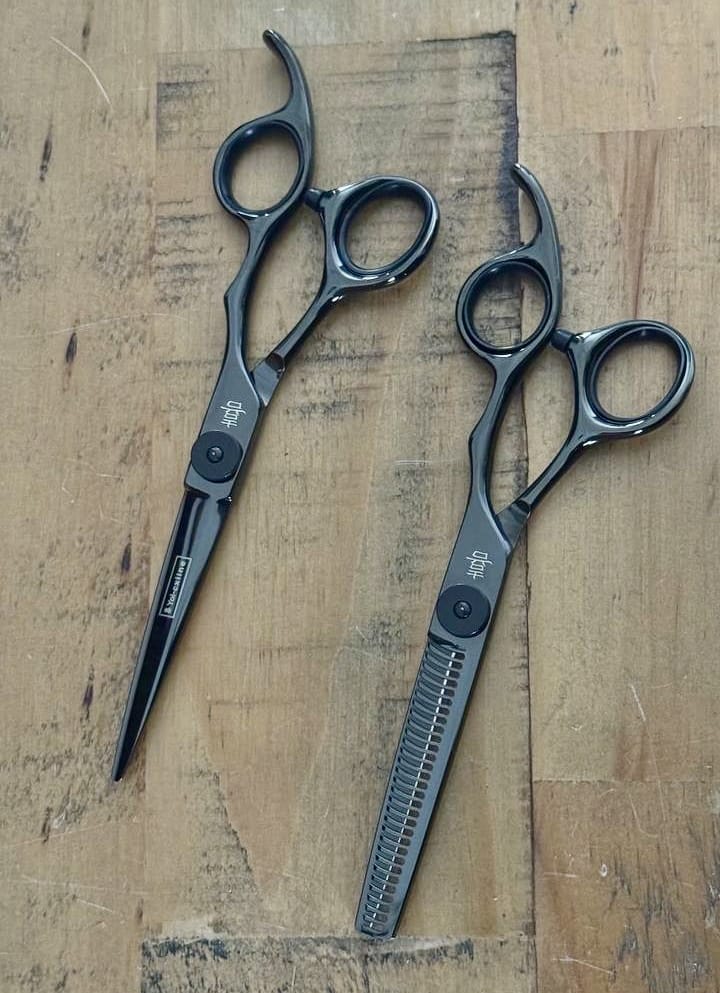 yoiscissors.co.uk Hairdressing Scissors 5.5 Set 30 Tooth Yoi Dark Knight