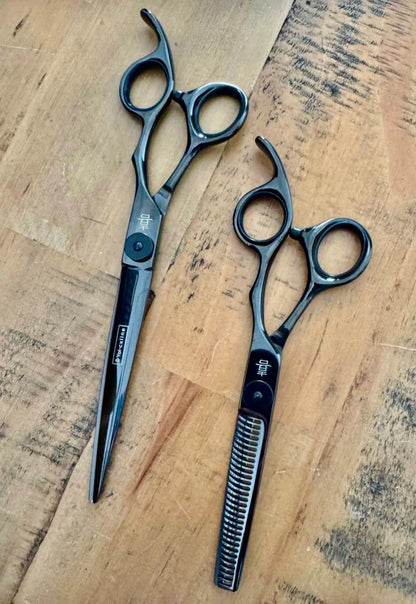 yoiscissors.co.uk Hairdressing Scissors 6.5 Set 30 tooth Yoi Dark Knight