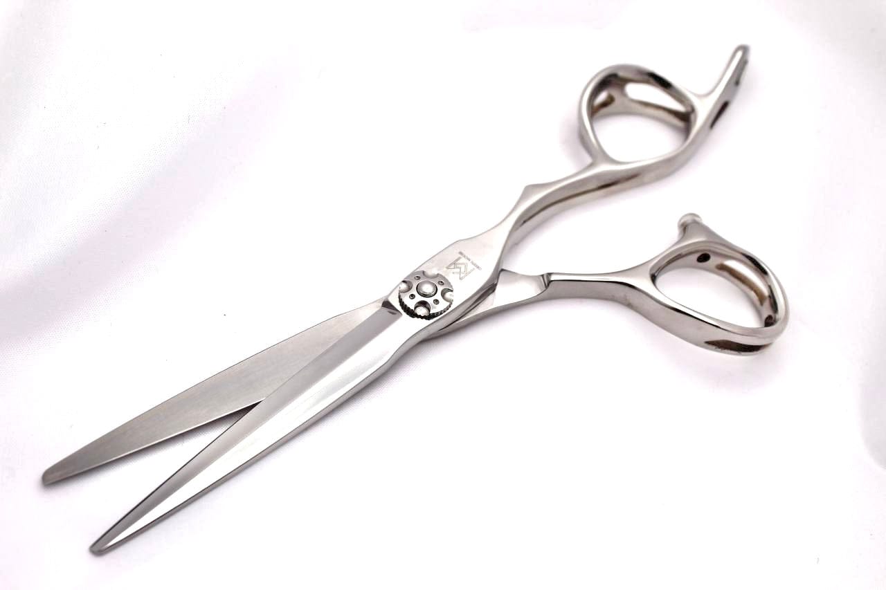 yoiscissors.co.uk Hairdressing Scissors Green Mouse Matt Silver Special Edition