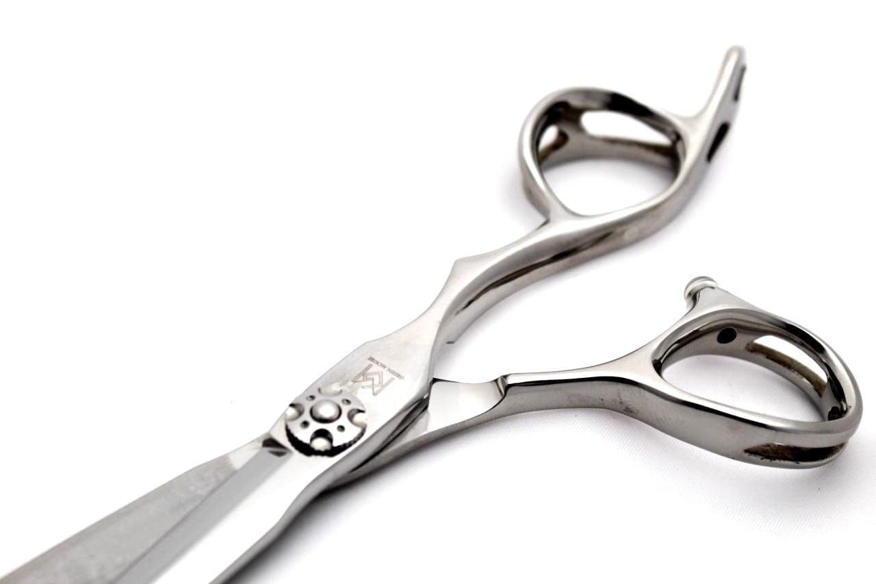 yoiscissors.co.uk Hairdressing Scissors Green Mouse Matt Silver Special Edition