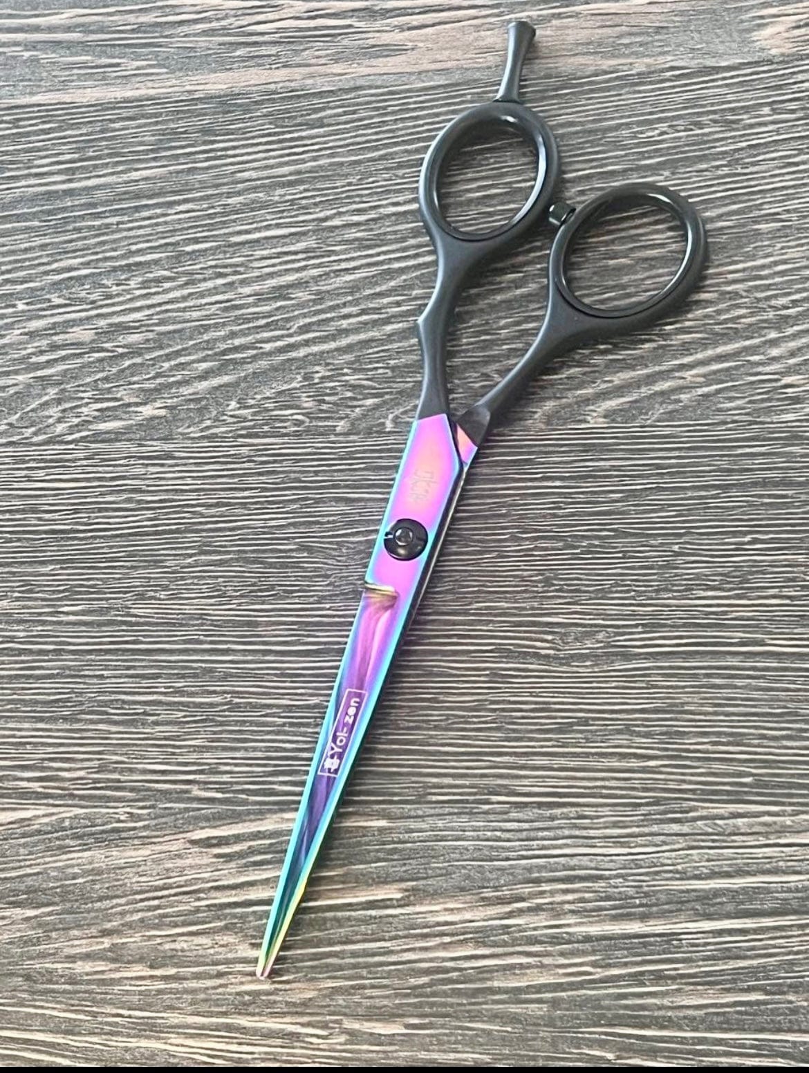 yoiscissors Hairdressing Scissors 6 “ scissor only Yoi Rainbow Black