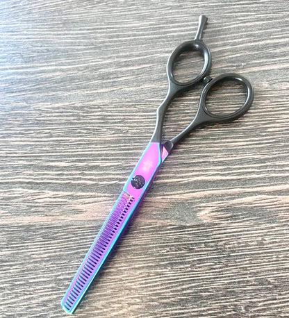 yoiscissors Hairdressing Scissors Rainbow Black Texturiser Yoi Rainbow Black