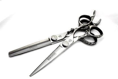yoiscissors Thinning Scissors Yoi Silver Tattoo Set or Scissors
