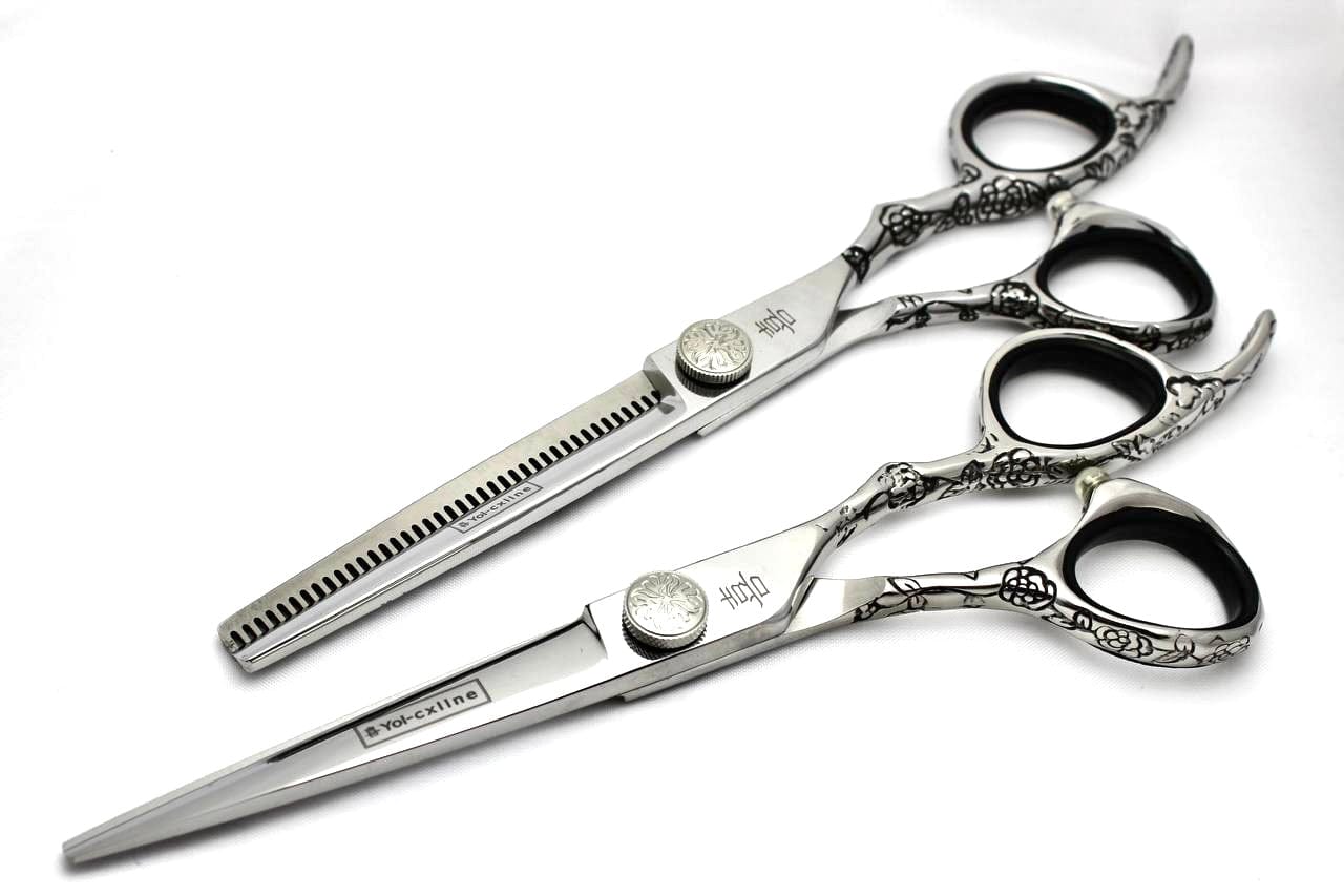 yoiscissors Thinning Scissors Yoi Silver Tattoo Set or Scissors