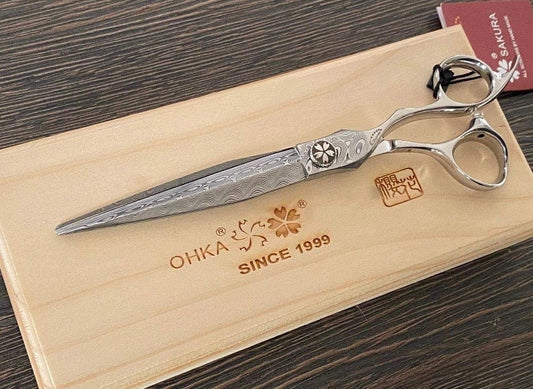 Ohka Scissors FXD Damascus