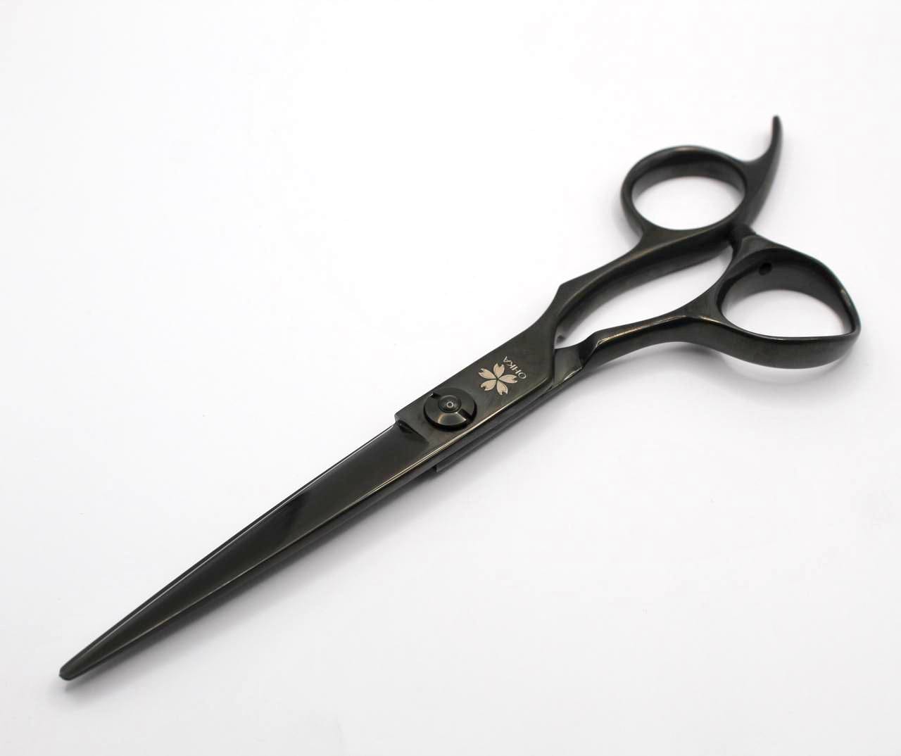 OHKA Black Gloss Scissors {left) - Yoiscissors.co.uk