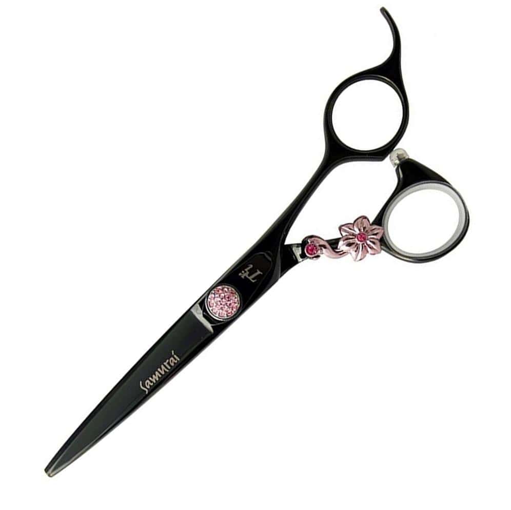 TRI Hairdressing Scissors 5.5 / Pink Black Samurai