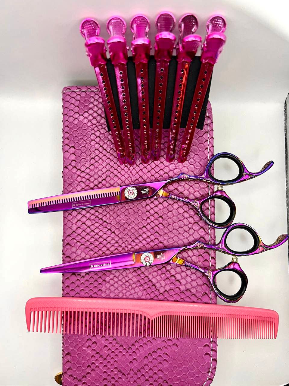 yoi Scissor Sets Purple tattoo Jewel scissor set 5.5 - 6 inch