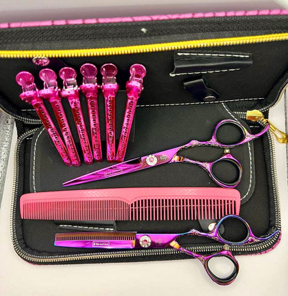 yoi Scissor Sets Purple tattoo Jewel scissor set 5.5 - 6 inch