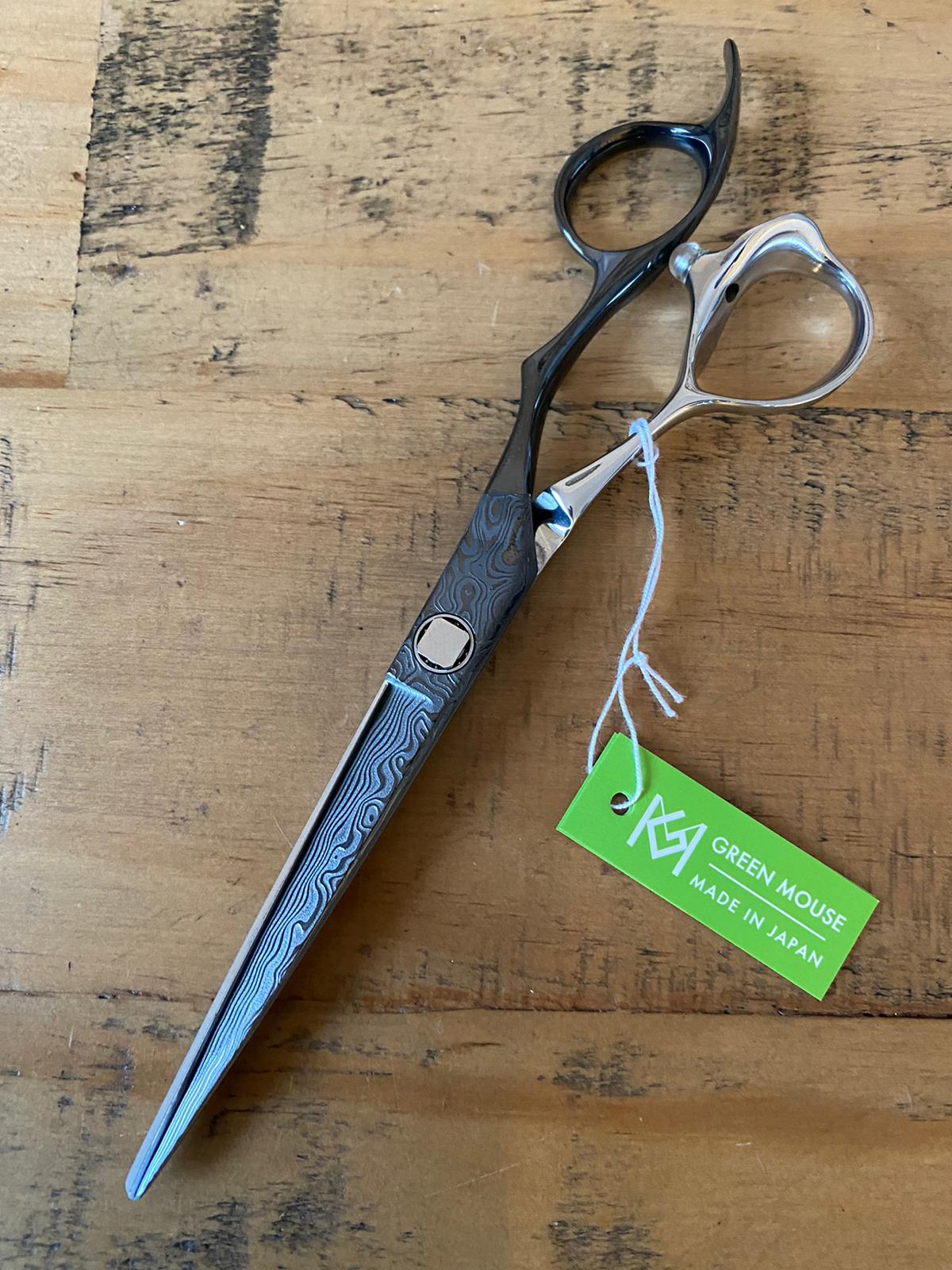 yoiscissors.co.uk Hairdressing Scissors Green Mouse Dama