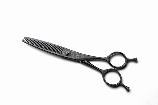 yoiscissors.co.uk Hairdressing Scissors Green Mouse Damascus Thinner